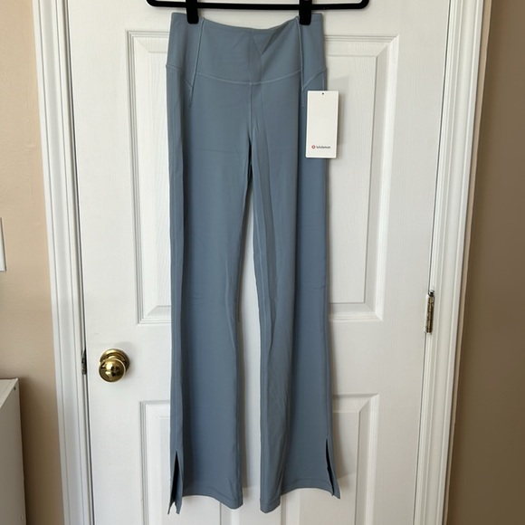 NWT Lululemon Super High Rise Split Hem Groove Pants - Chambray - Size 6 - Picture 3 of 8